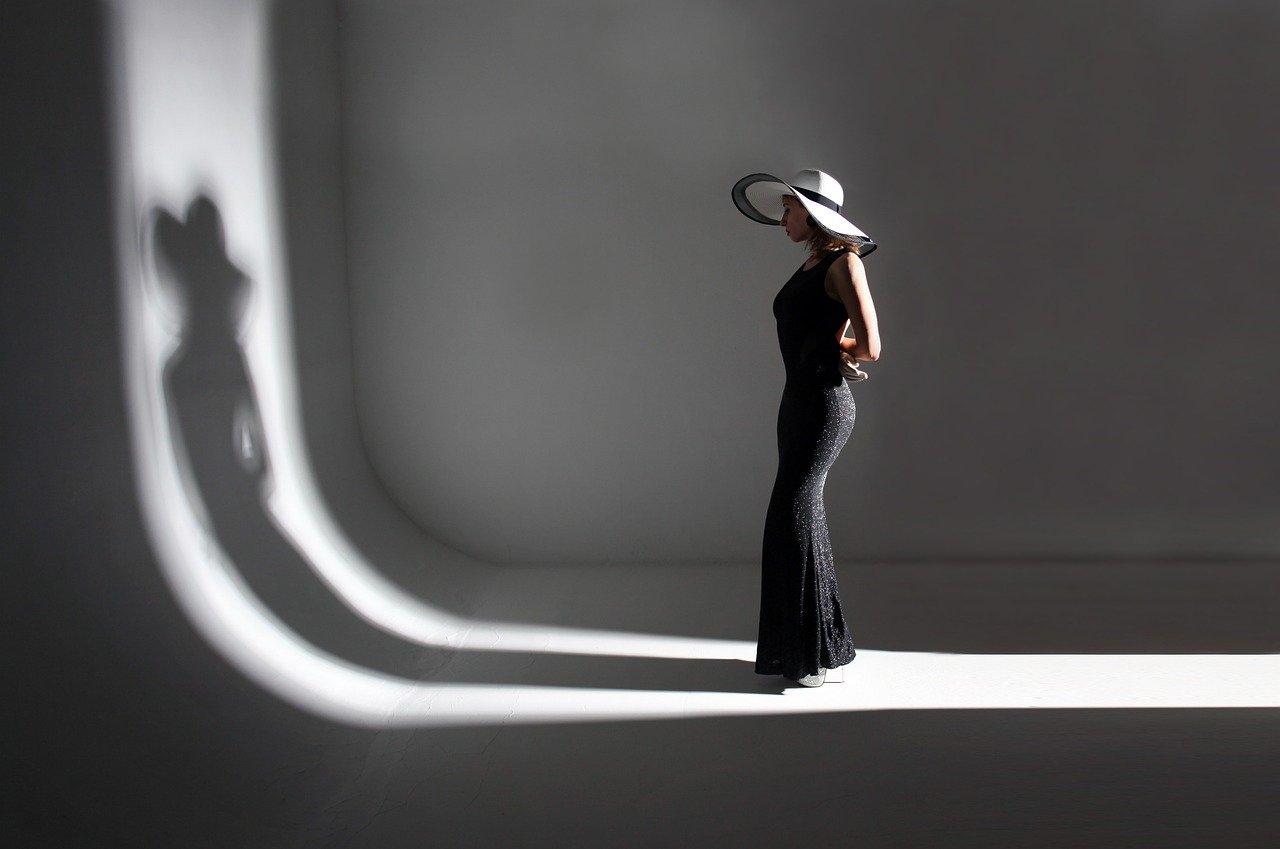 woman, fashion, model, Shadow work