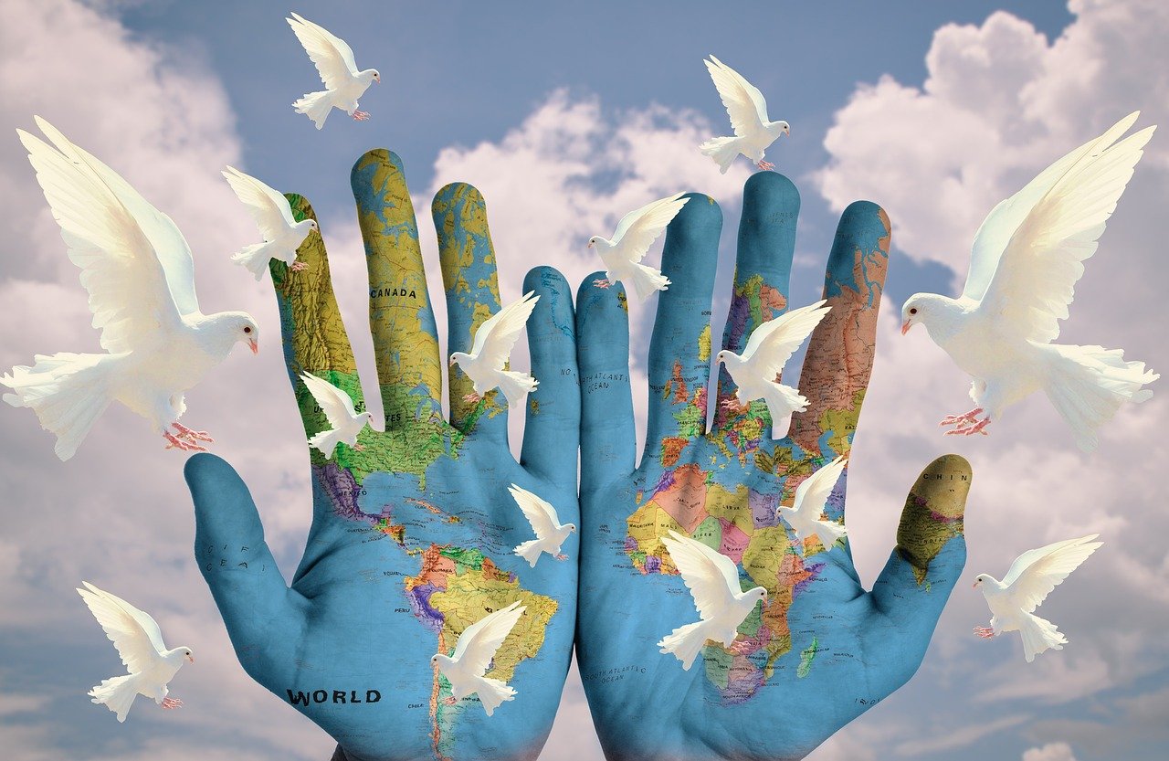 world, peace, continents, heal the world