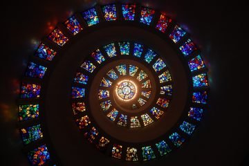stained glass, spiral, circle, spirit, spirituality, spiritual