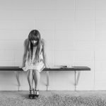 worried girl, woman, waiting, depression, mood disorder