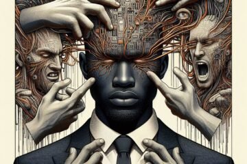 An image of a man surrounded by challenges to illustrate an article introducing mental disorders on self-transcendence.org