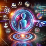 An AI companion represented as a glowing, shape-shifting orb of energy