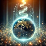 An interconnected sphere representing a future of a harmonious Earth