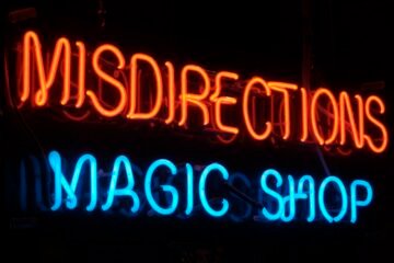 Misdirections Magic Shop Sign