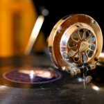 Closeup of an old gramophone