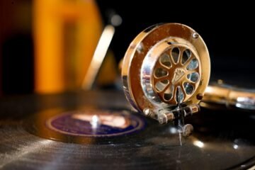 Closeup of an old gramophone