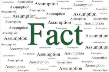 assumption as fact