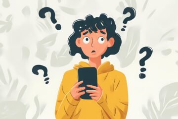 ai generated, smartphone, question marks, confusion, uncertainty, character, seeking, answers, guidance, expression, colorful, design, technology, inquiry, problem, doubt, cartoon, modern, thinking, puzzled, help, question, solution, dilemma