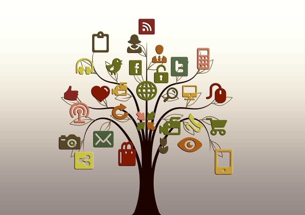 tree, structure, networks, internet, network, social, social network, logo, facebook, google, tiktok, social networking, networking, social media, nature, icon, website, presentation, multimedia